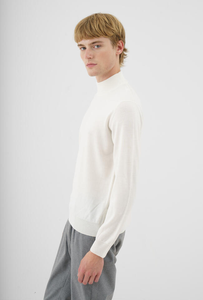 Half-neck in worsted wool ESSENTIAL - Ferrante | img vers.1300x/