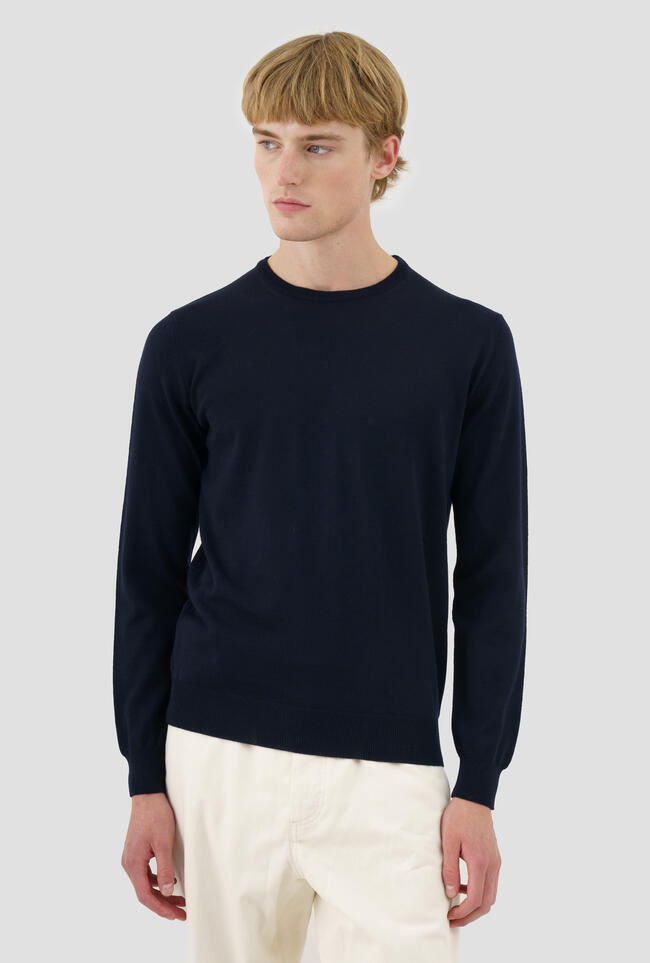 Worsted wool crew-neck ESSENTIAL - Ferrante | img vers.1300x/