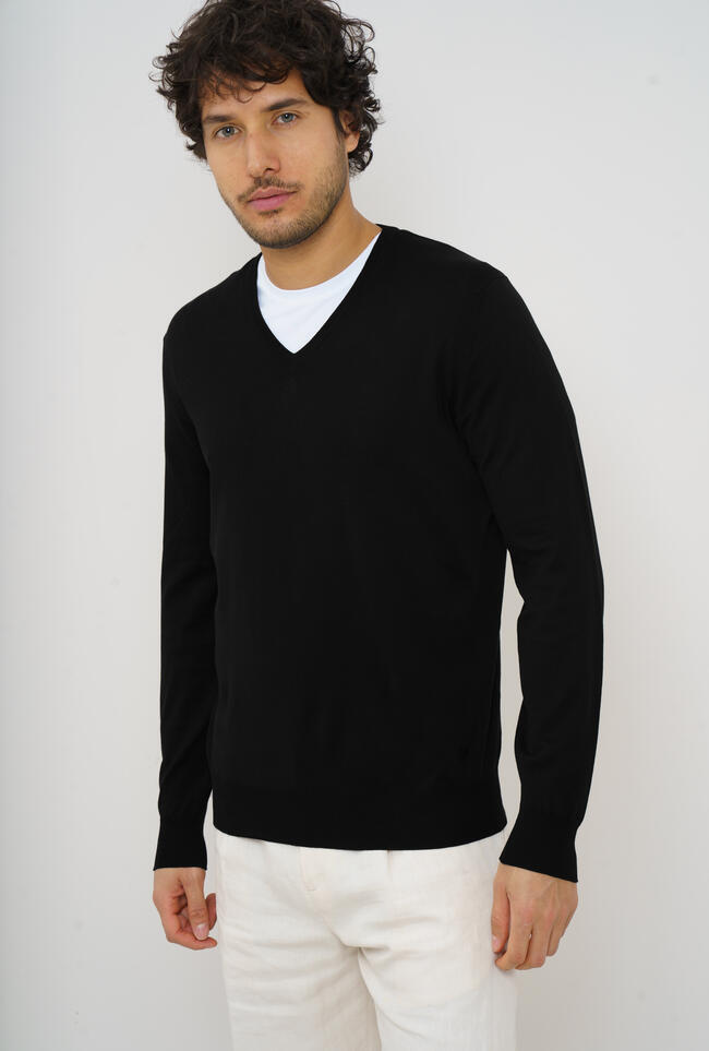 Pullover leggero in cotone ESSENTIAL - Ferrante | img vers.1300x/