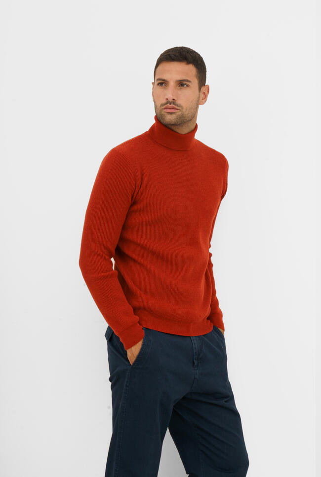 Ciclista maglia inglese in lana e cashmere ROYAL RED - Ferrante | img vers.1300x/