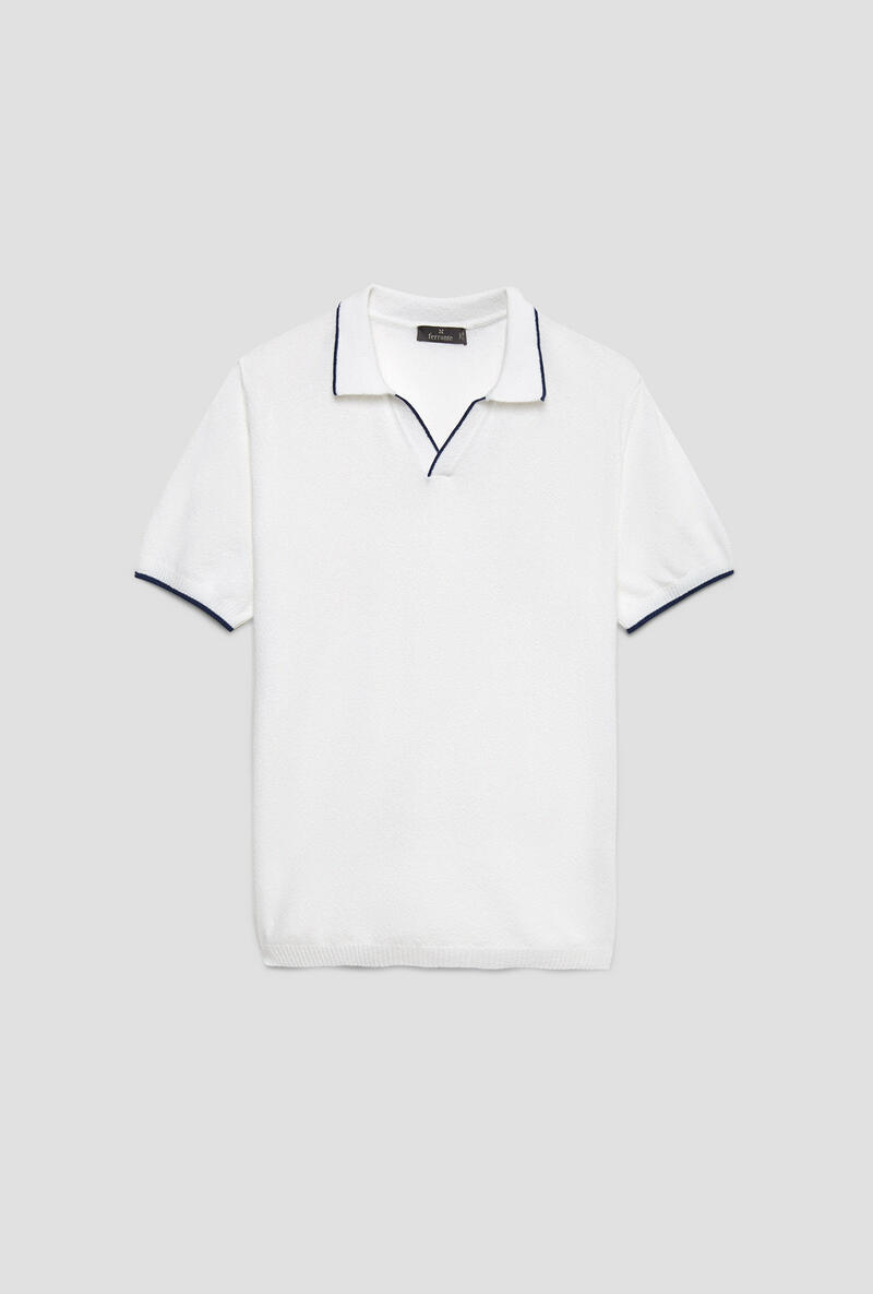 Polo shirt without buttons MAIN | Ferrante